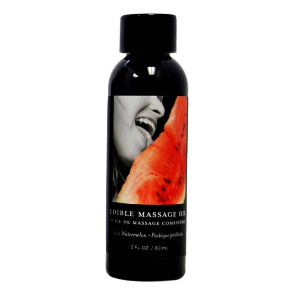 Earthly Body Edible Natural Flavoured Massage Oil 59 ml Hemp Seed Formula - - Massage Oils and Lubricants