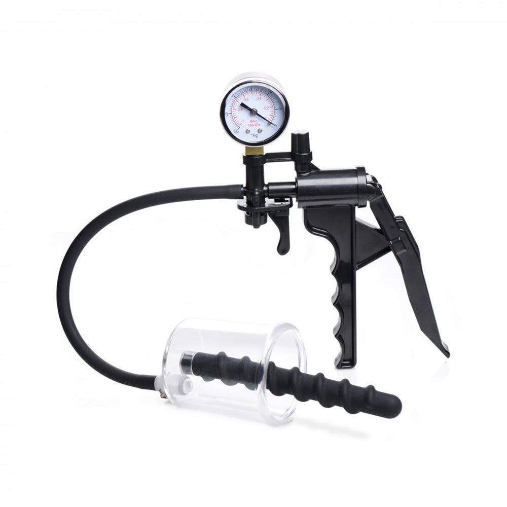 BDStyle Rosebud Vacuum Anal Pump With Swirl Anal Bead - - Anal Beads and Balls