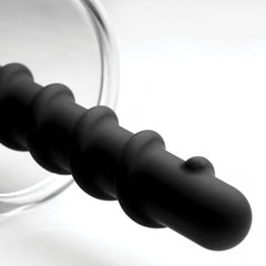 BDStyle Rosebud Vacuum Anal Pump With Swirl Anal Bead - - Anal Beads and Balls