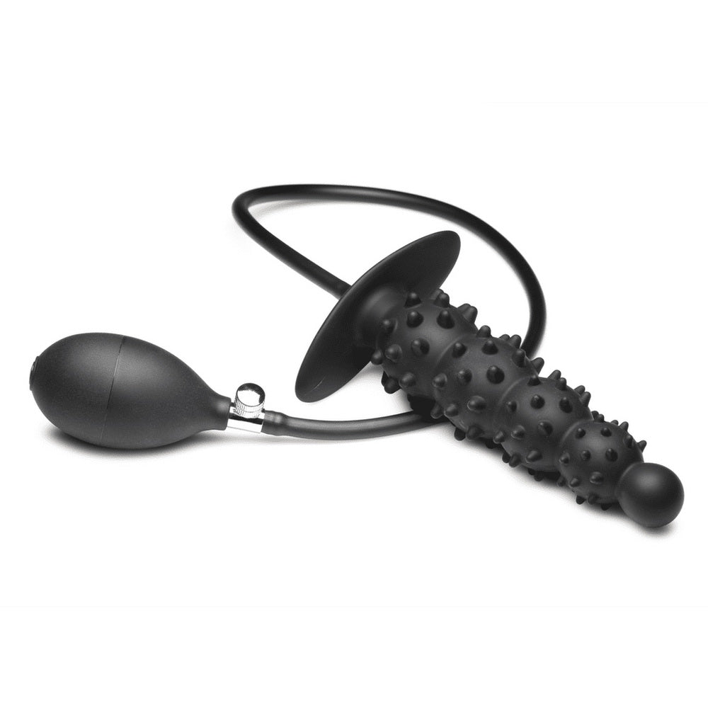 BDStyle Ribbed Textured Inflatable Anal Plug - - Butt Plugs