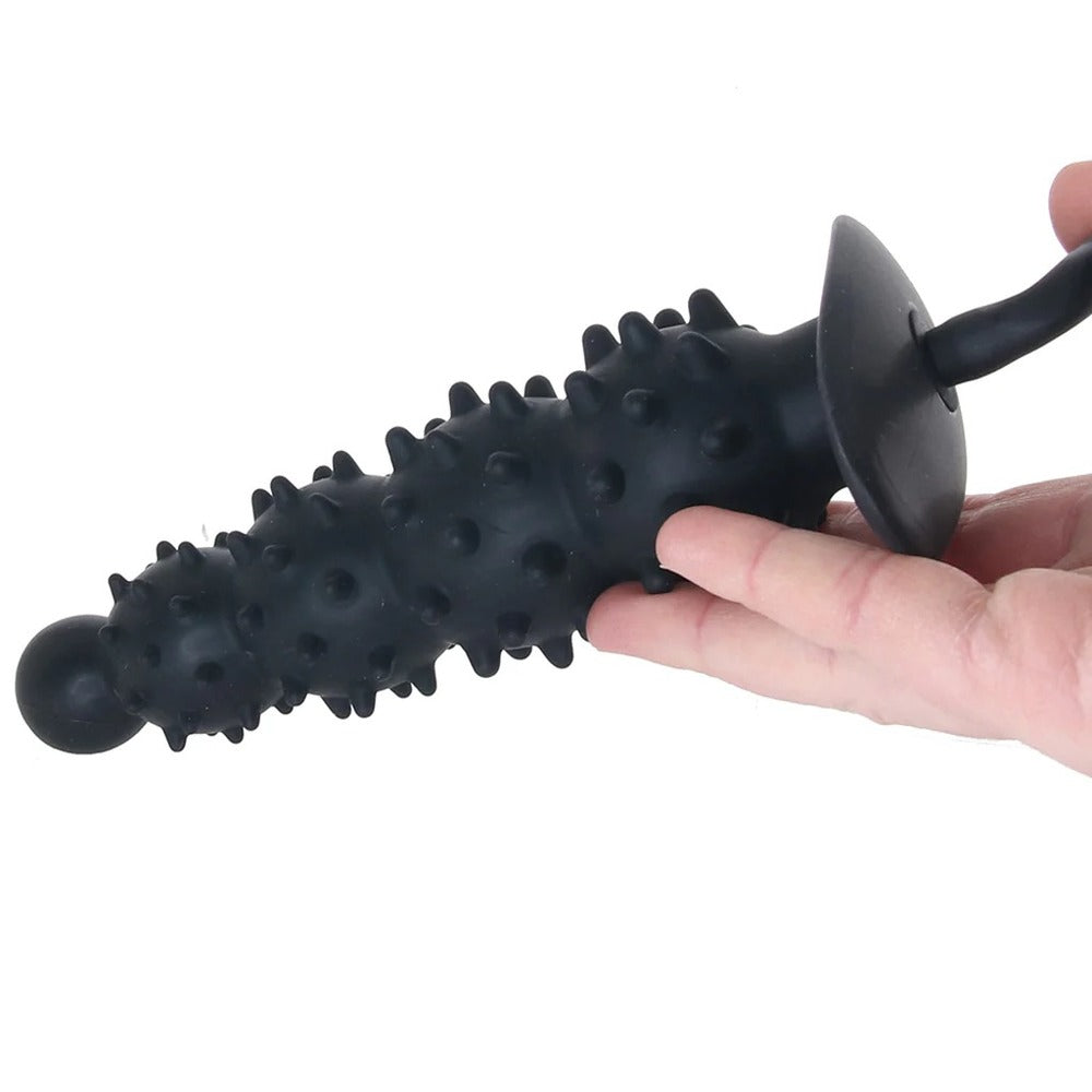 BDStyle Ribbed Textured Inflatable Anal Plug - - Butt Plugs