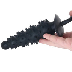 BDStyle Ribbed Textured Inflatable Anal Plug - - Butt Plugs