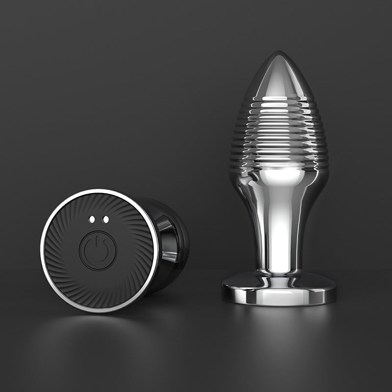 BDStyle Rechargable Remote Controlled Vibrating Steel Butt Plug - Default Title - Butt Plugs