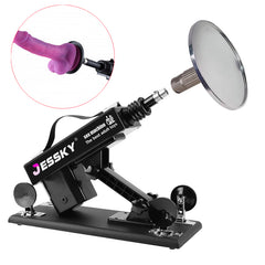 BDStyle Sex Machine Suction Cup Adapter - XLR - Black - Sex Machines