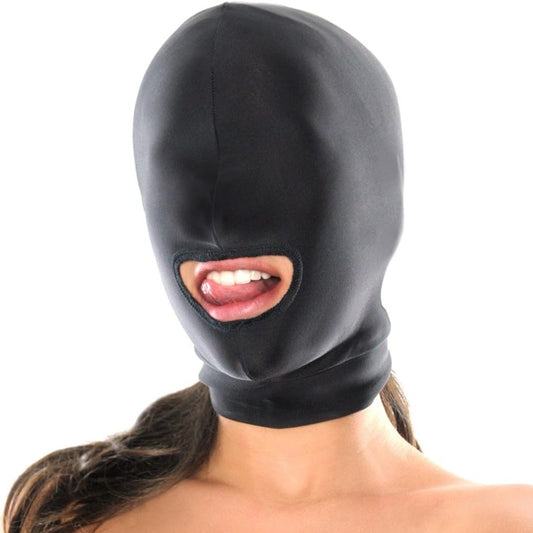Fantasy Spandex Open Mouth Hood Grip. Slide. Repeat. - - Bondage Hoods