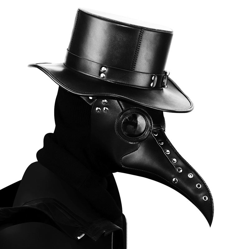 BDStyle Black Steampunk Long Nose Bird Beak Mask - Masks And Blindfolds