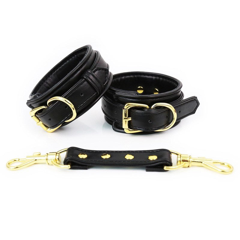 Pin Lock Heavy Cuffs - Wrist Or Ankle Restraints - Black Wrist - Cuffs and Restraints