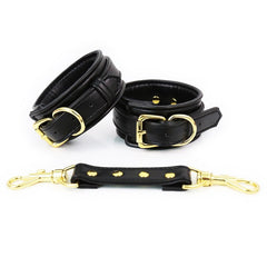 Pin Lock Heavy Cuffs - Wrist Or Ankle Restraints - Black Wrist - Cuffs and Restraints