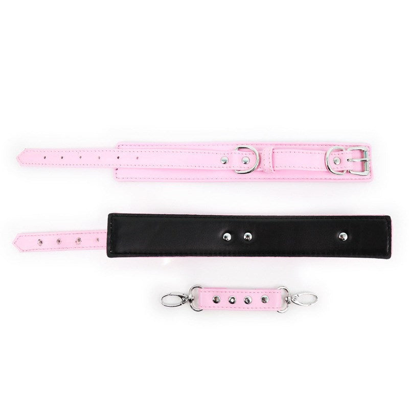 Pin Lock Heavy Cuffs - Wrist Or Ankle Restraints - Pink Wrist - Cuffs and Restraints