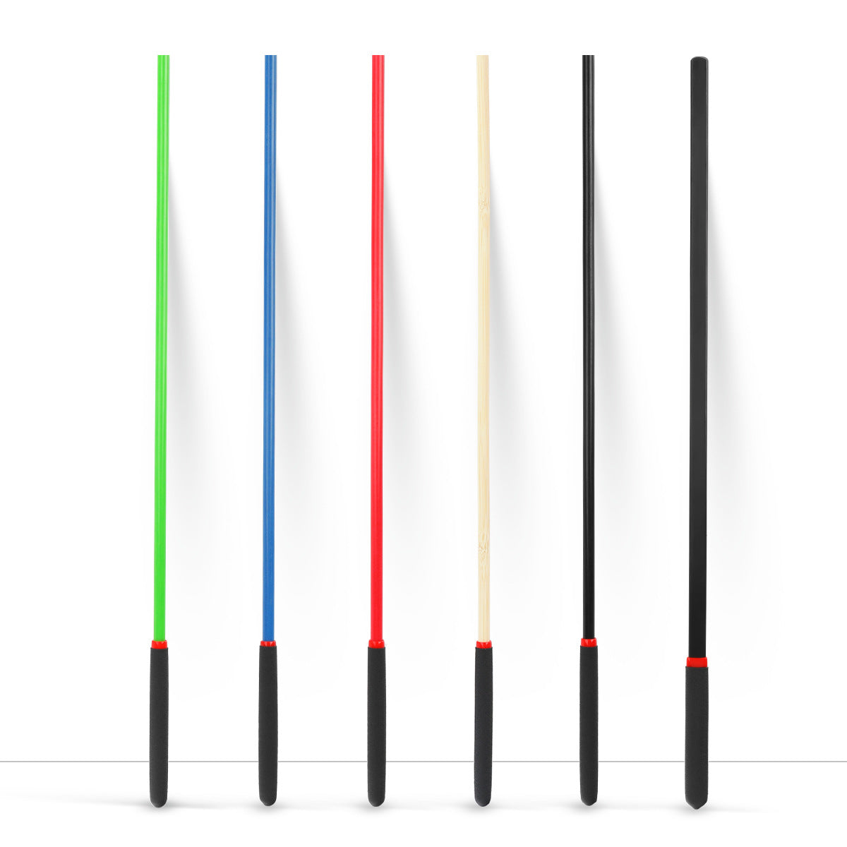 BDStyle Frosted Handle Fiber BDSM Impact Cane for Sensual Play - Black - Whips And Crops