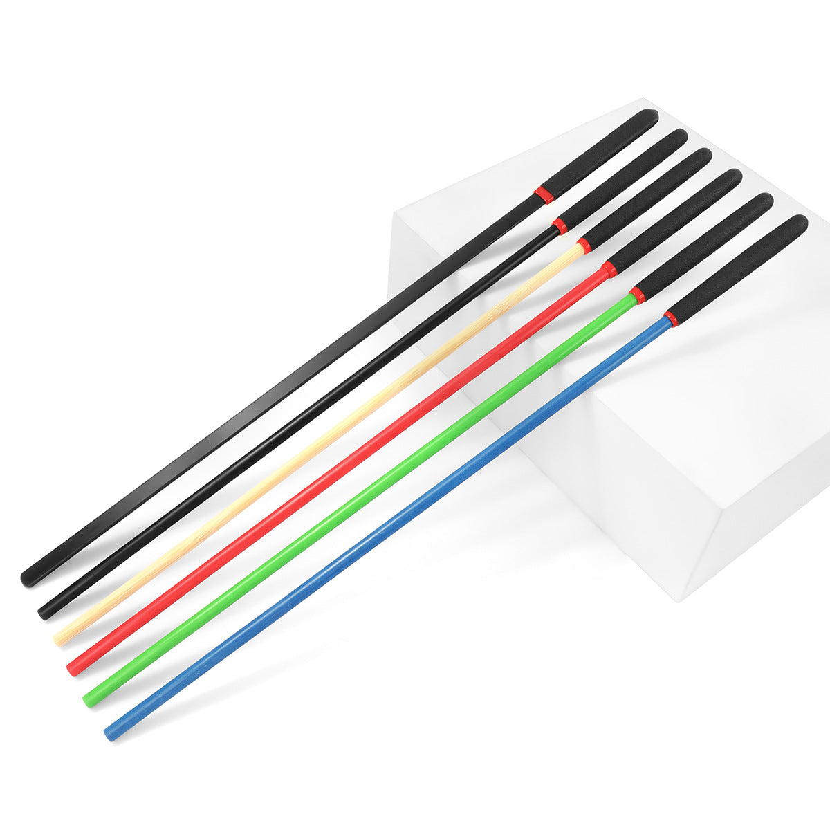 BDStyle Frosted Handle Fiber BDSM Impact Cane for Sensual Play - Red - Whips And Crops