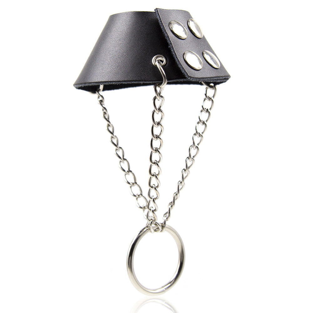 Temptations Direct Leather Parachute Ball Stretcher - - Ball And Cock Toys