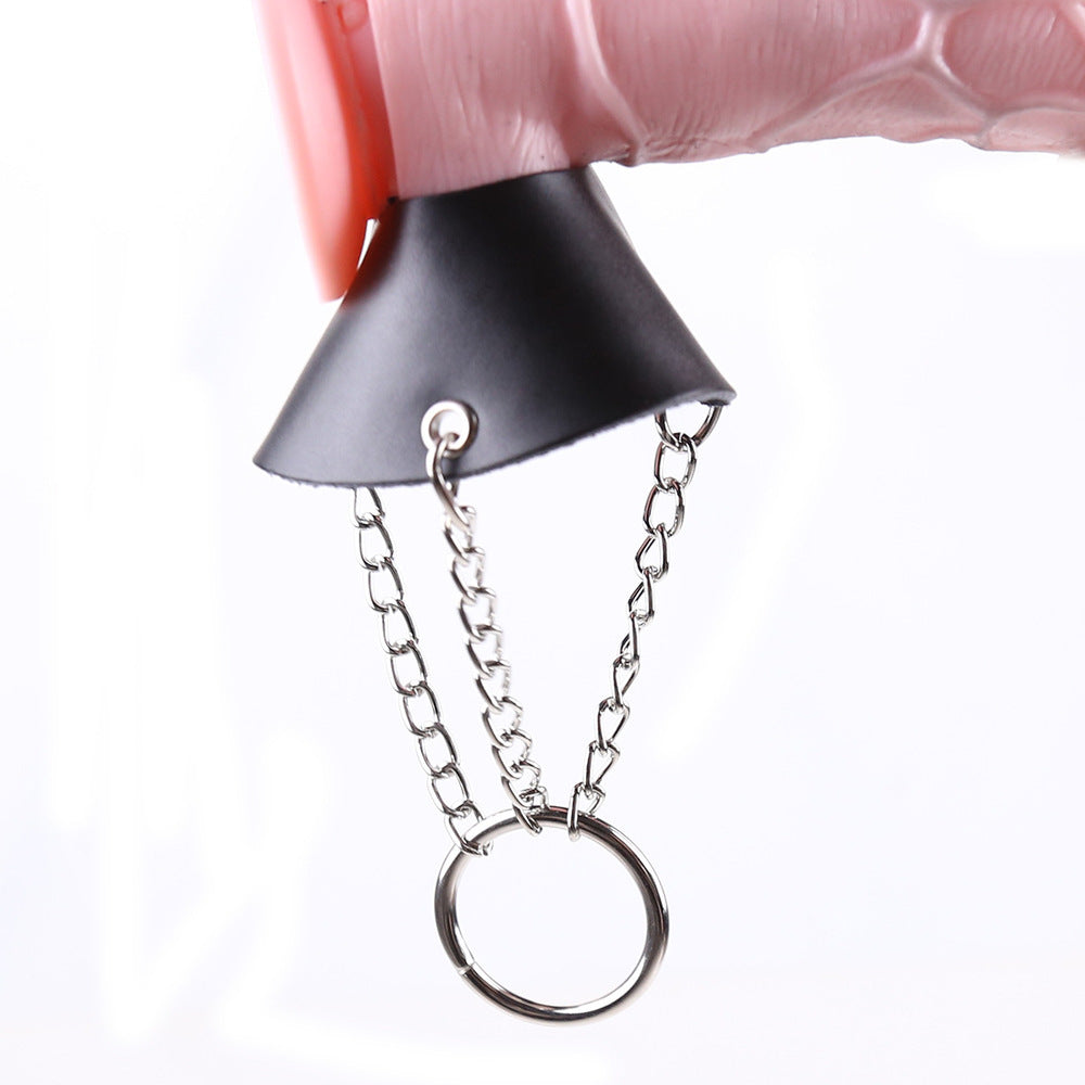 Temptations Direct Leather Parachute Ball Stretcher - - Ball And Cock Toys