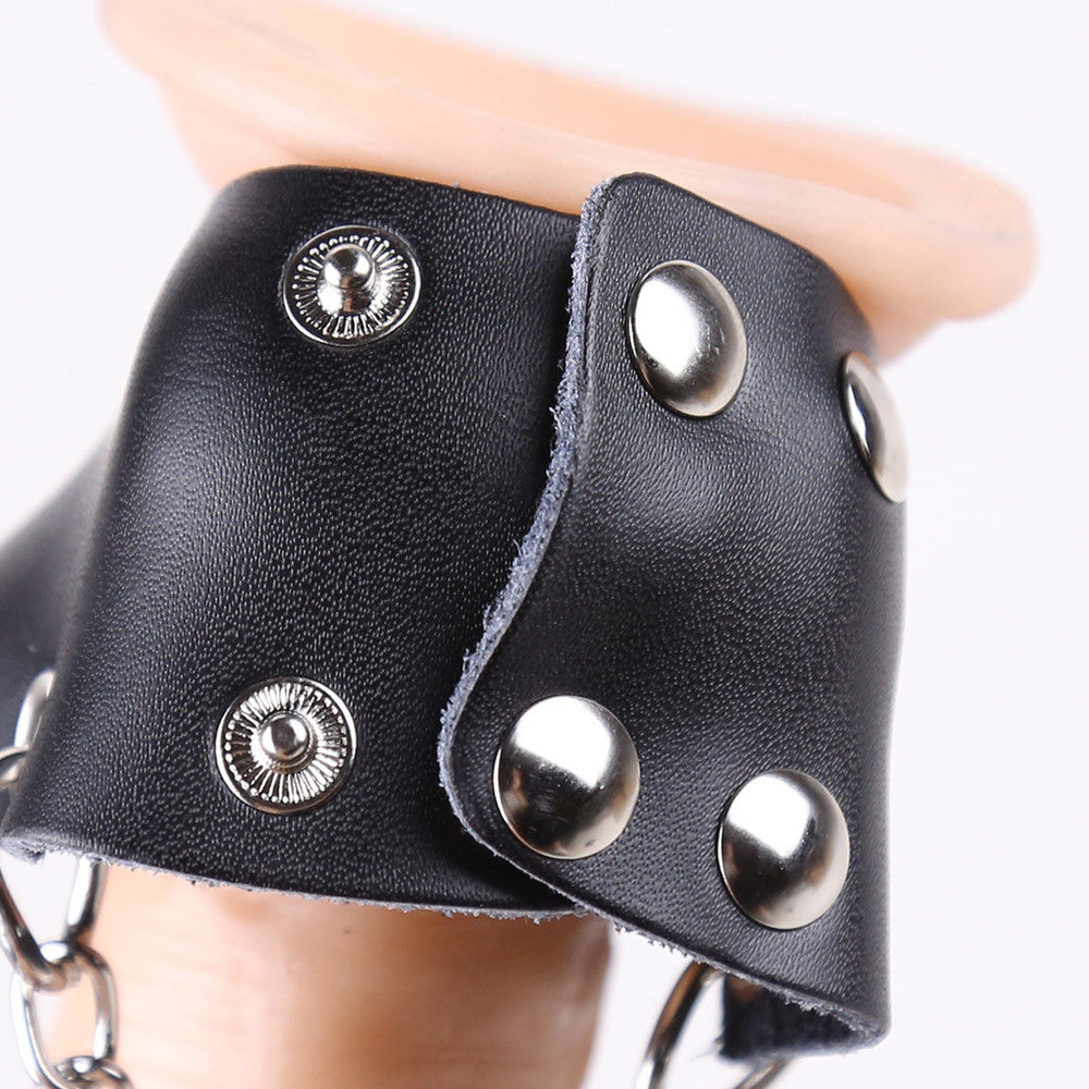 Temptations Direct Leather Parachute Ball Stretcher - - Ball And Cock Toys