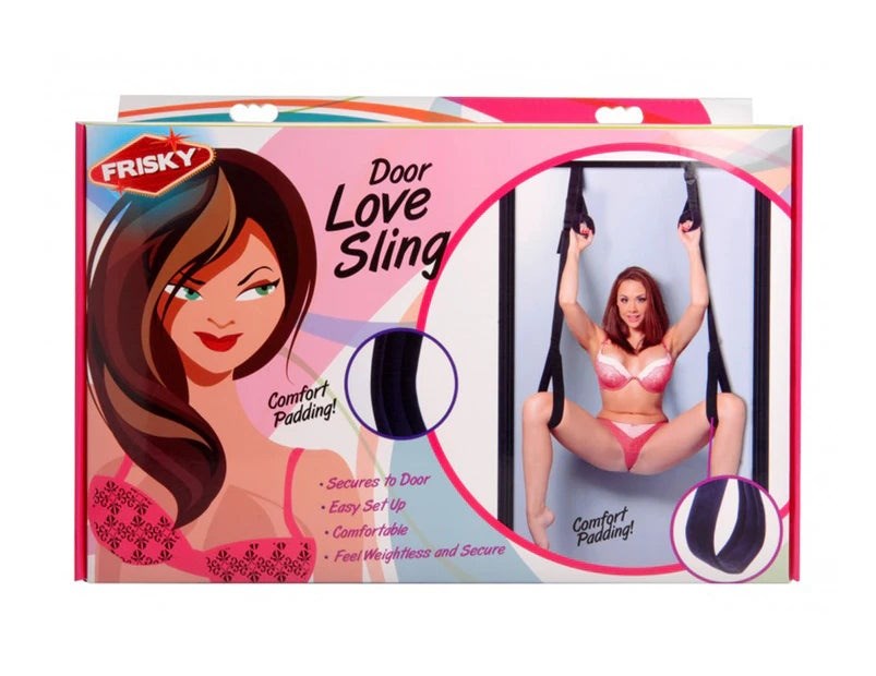 XR Brands Frisky Compact Door Bondage Love Sling 300lb Support System - Default Title - Sex Swings And Slings