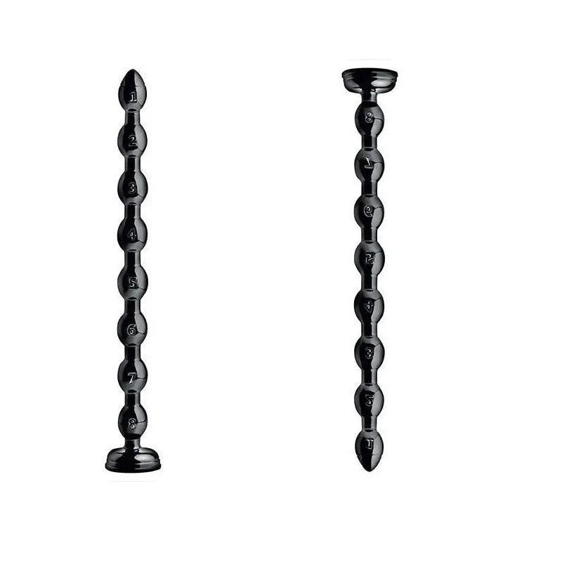 XR Brands Hosed Beaded Hose Anal Dildo 19 Inch with Progressive Bulbs - Default Title - Anal Dildos