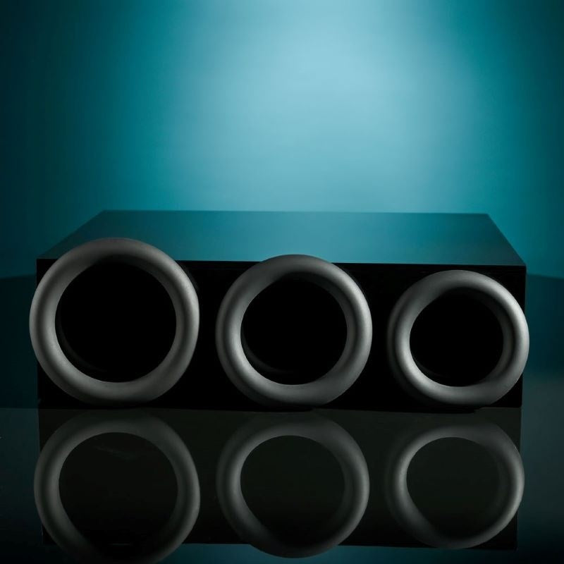 Selopa's Pleasure-Enhancing 3-Ring Circus Set - - Cock Rings