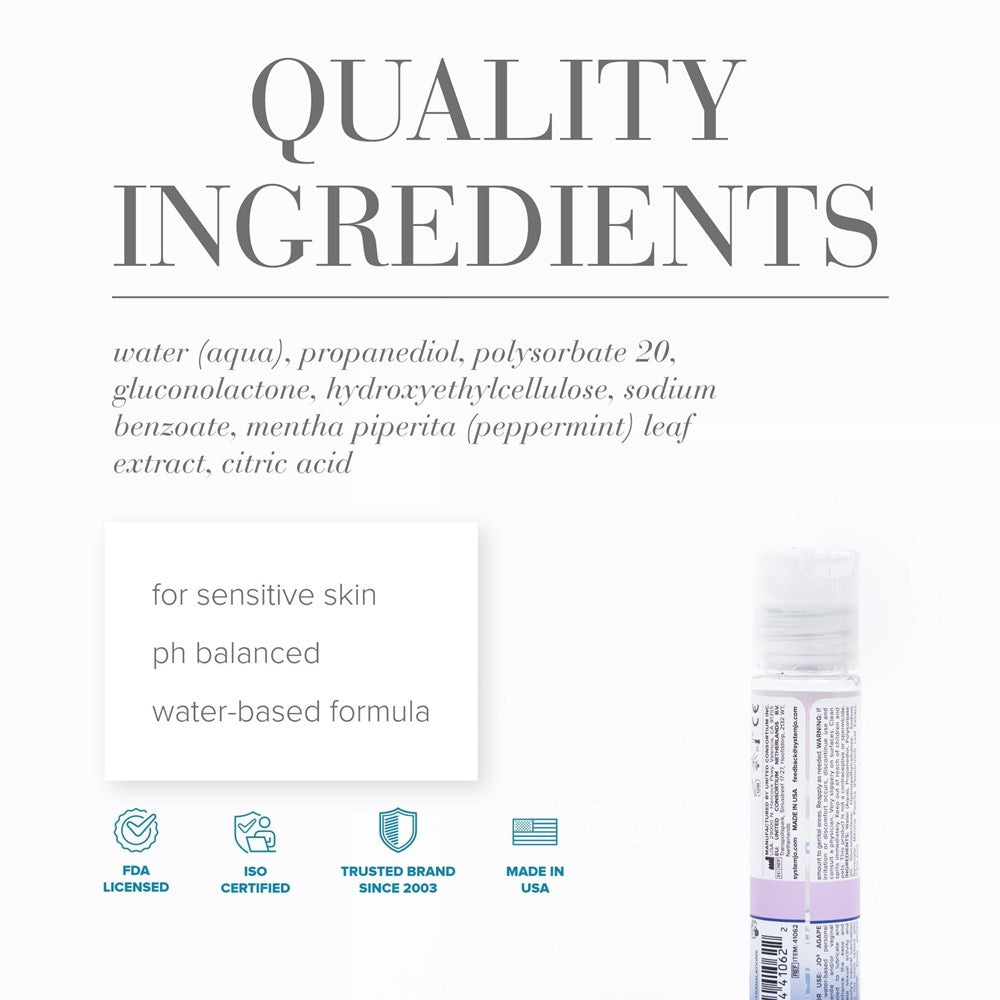 System Jo System JO Agape Water Based Cooling Lubricant 30ml Cooling Formula - - Water Based Lubes