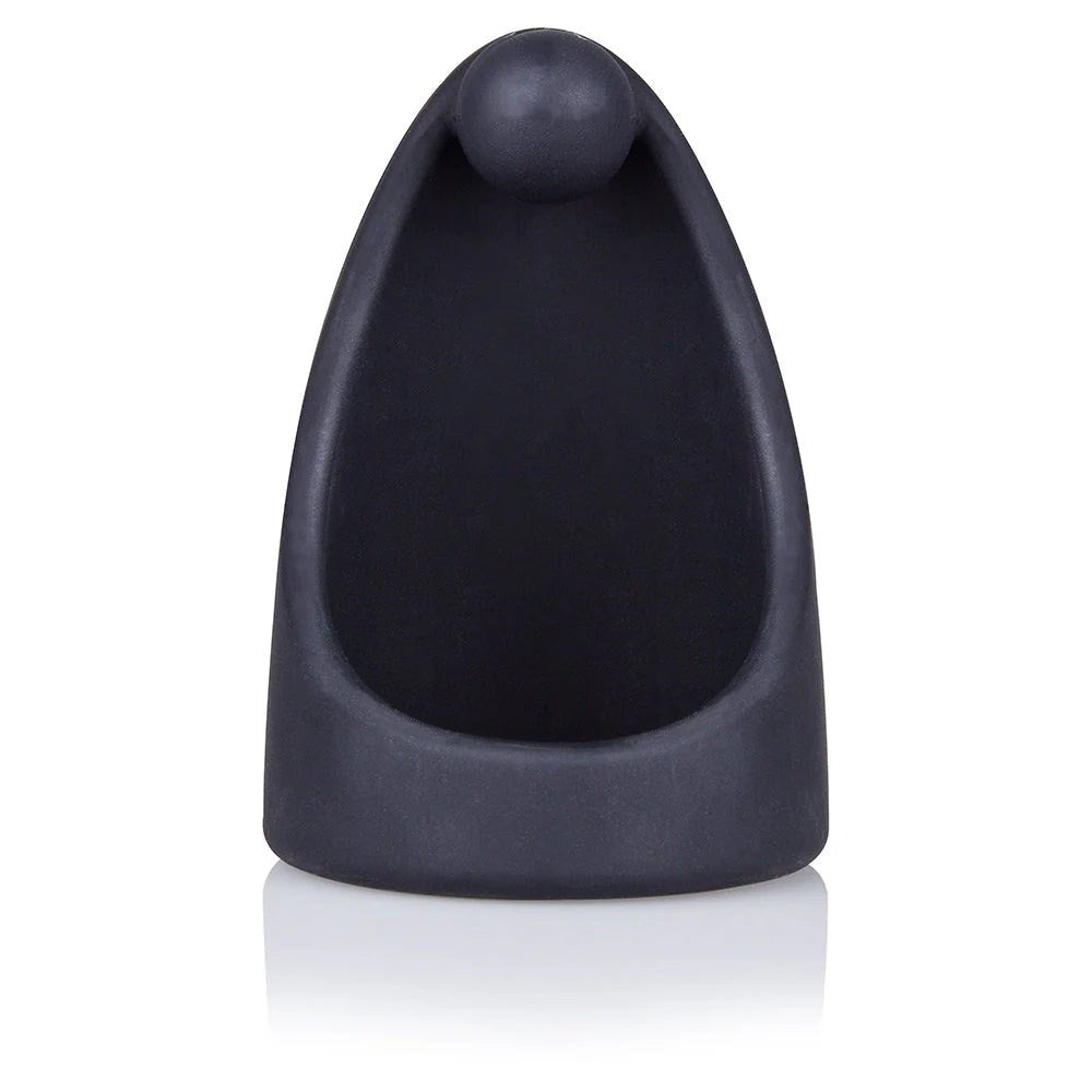 Screaming O SwingO Sling Stretchy Silicone Cock Ring Black with Perineum Ball - Default Title - Stretchy Cock Rings