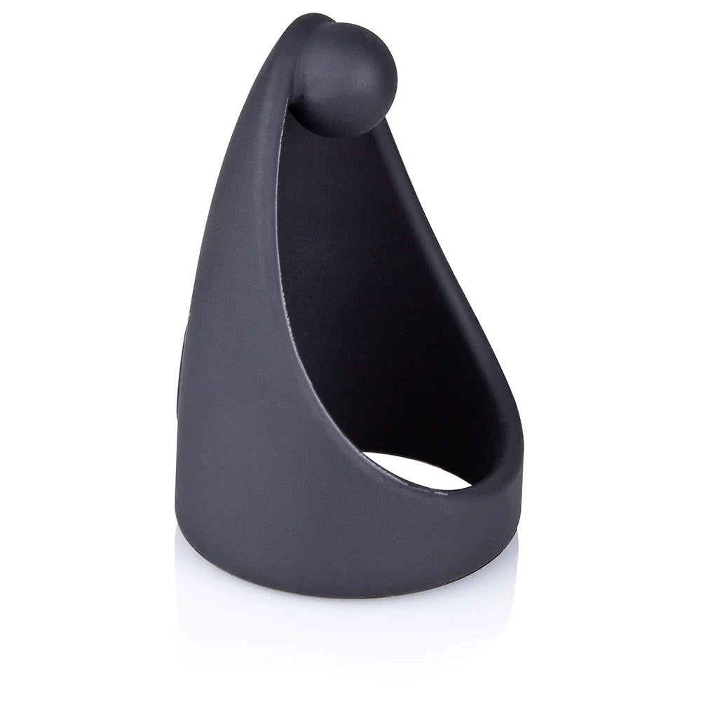 Screaming O SwingO Sling Stretchy Silicone Cock Ring Black with Perineum Ball - - Stretchy Cock Rings