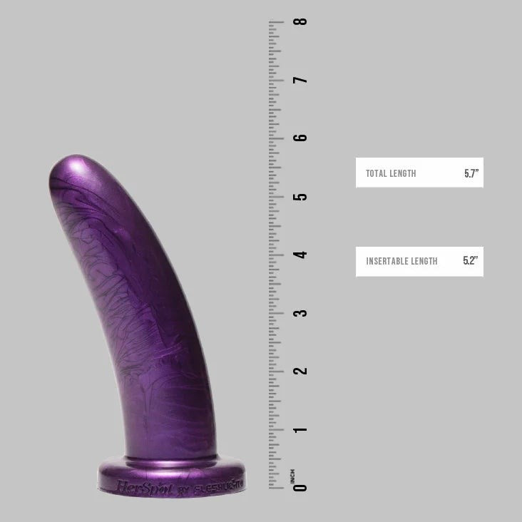 Fleshlight Plum Orchid Realistic Silicone Dildo Premium Body Safe Design - Medium - Realistic Dildos