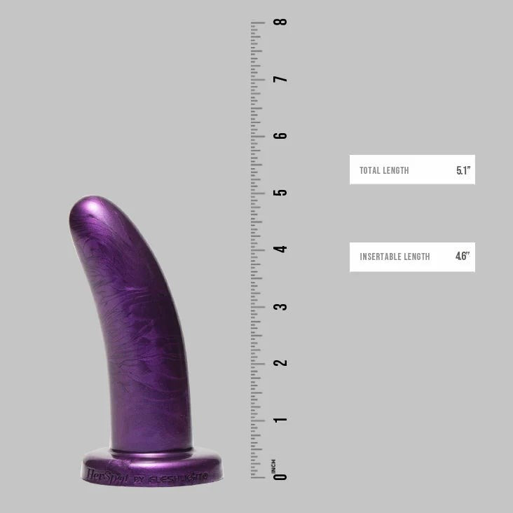 Fleshlight Plum Orchid Realistic Silicone Dildo Premium Body Safe Design - Small - Realistic Dildos