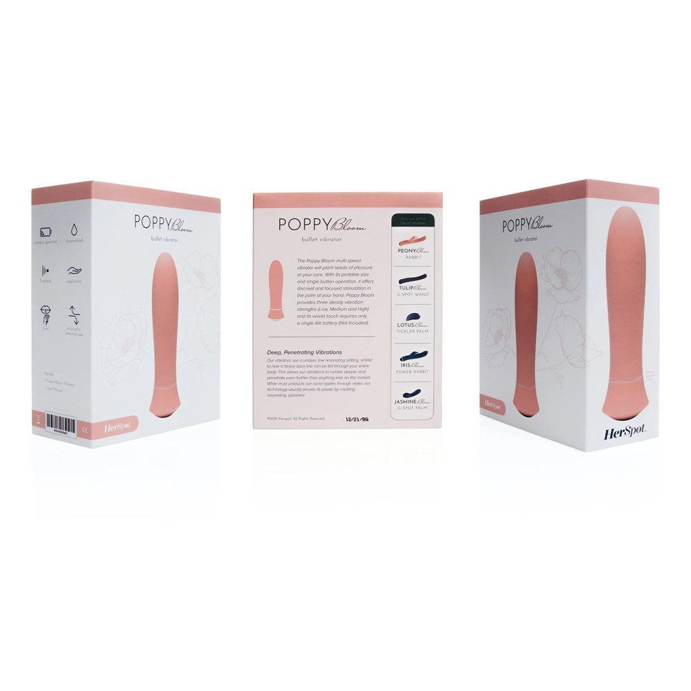 Fleshlight Herspot Poppy Bloom Multi Functions Bullet Vibrator Precision Targeted - - Bullet Vibrators