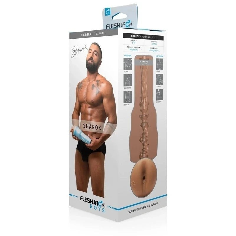 Fleshlight Fleshjack Boys Sharok Carnal Realistic Male Masturbator Premium - - Fleshlight Male Masturbators