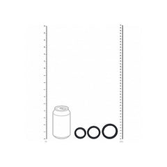 LEVELZ Wide O Silicone Cock Ring Set by Shots Toys - Cock Ring Sets