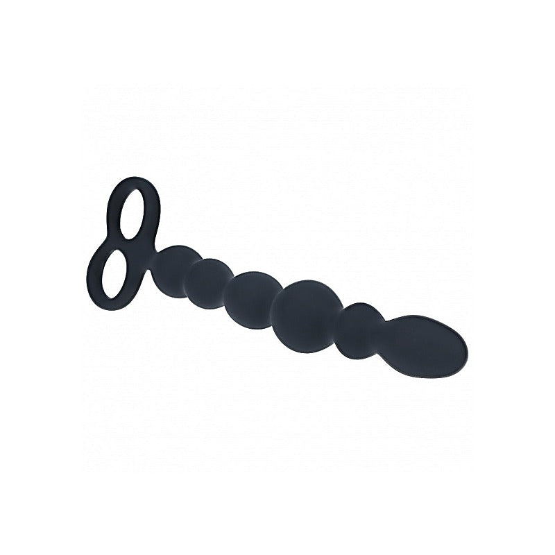 LEVELZ Beaded Anal Probe with Double Loop Anal Beads - Anal Beads and Balls