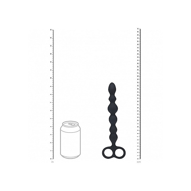 LEVELZ Beaded Anal Probe with Double Loop Anal Beads - Anal Beads and Balls