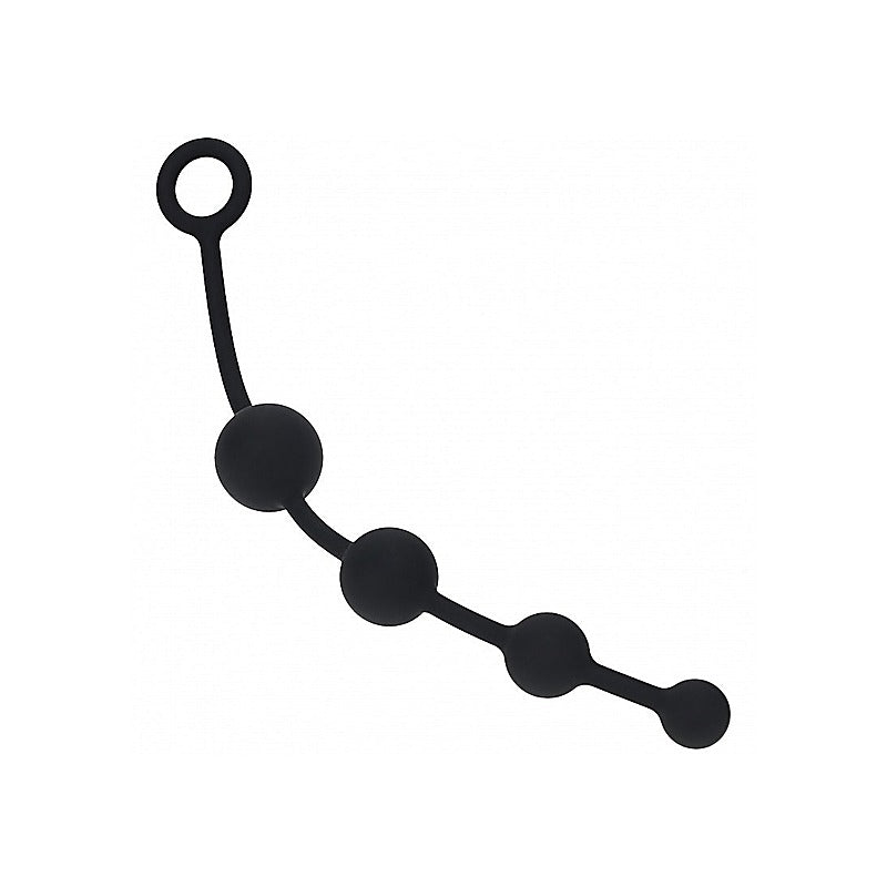 LEVELZ Curved Silicone Anal Play Beads by Shots Toys - Anal Beads and Balls