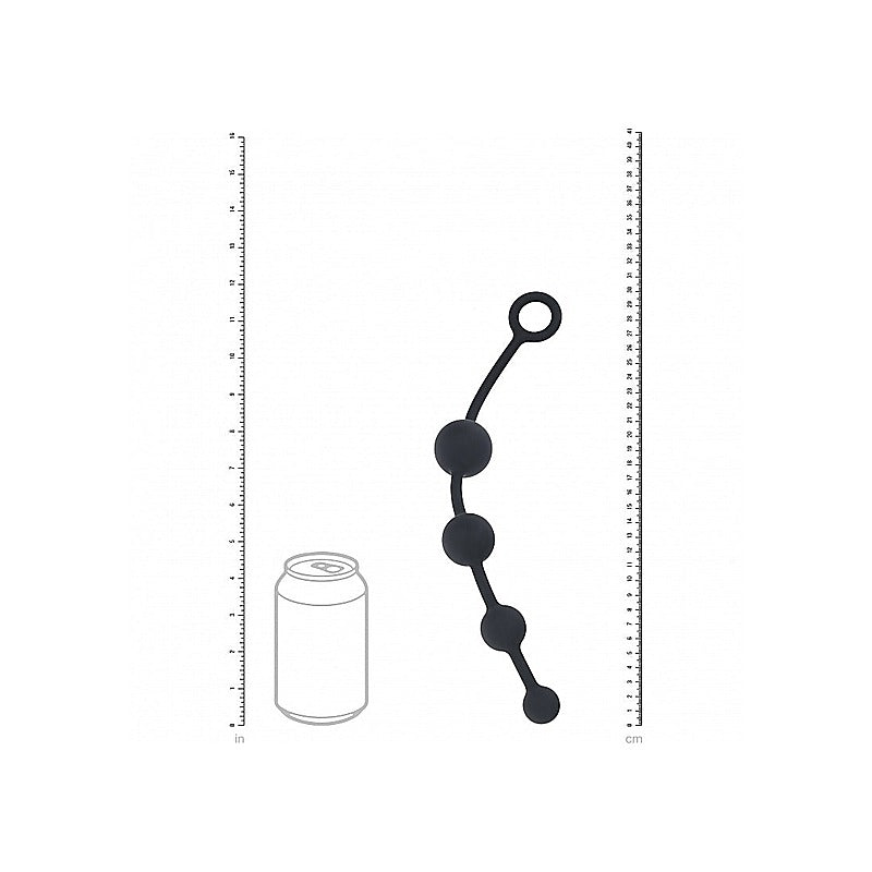 LEVELZ Curved Silicone Anal Play Beads by Shots Toys - Anal Beads and Balls