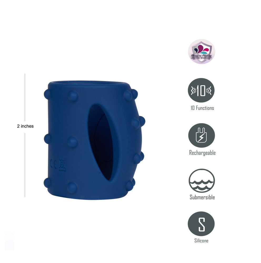 Maia ROMEO Rechargeable Vibrating Girth Enhancer Sleeve - - Penis Sleeves and Extenders