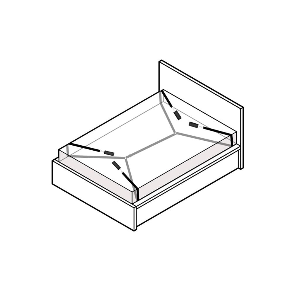 Love In Leather Under Bed Bondage Restraint System Discreet Restraints - - Cuffs And Restraints