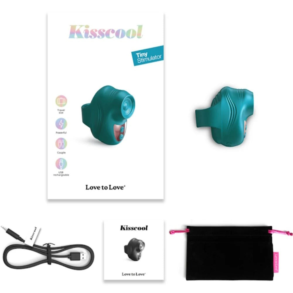 Love To Love Kisscool Finger Vibrator Ten Tapping Patterns - - Finger and Tongue Vibrators