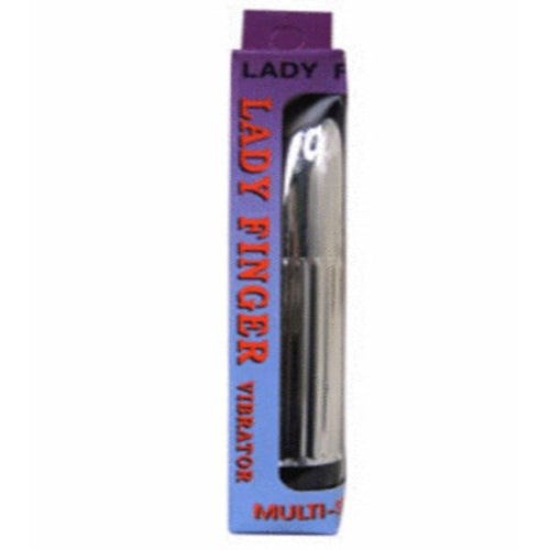 Seven Creations Lady Finger Bullet Vibrator - Silver - Bullet Vibrators