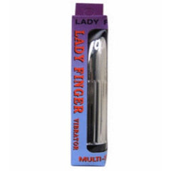 Seven Creations Lady Finger Bullet Vibrator - Silver - Bullet Vibrators