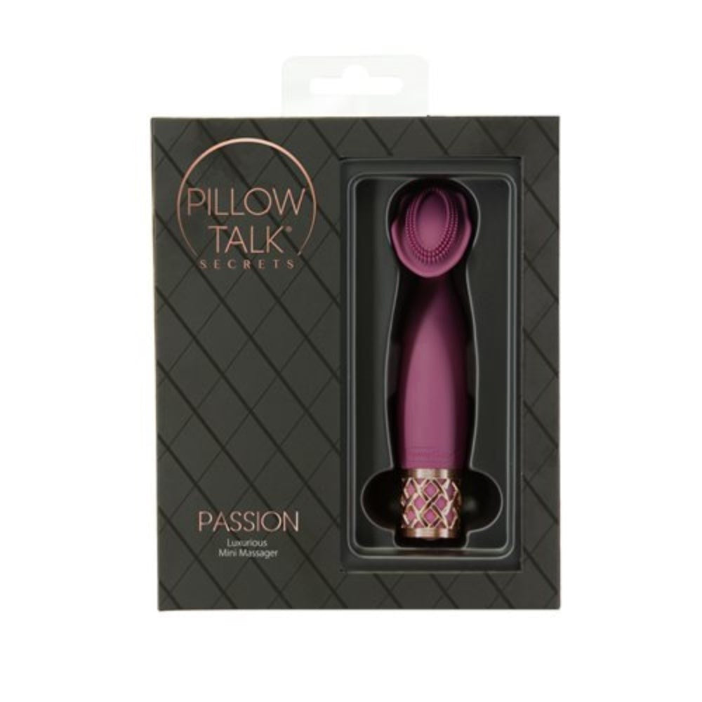 BMS Factory Pillow Talk Secrets Passion Clitoral Massager with Bristle Head - - Personal Massagers