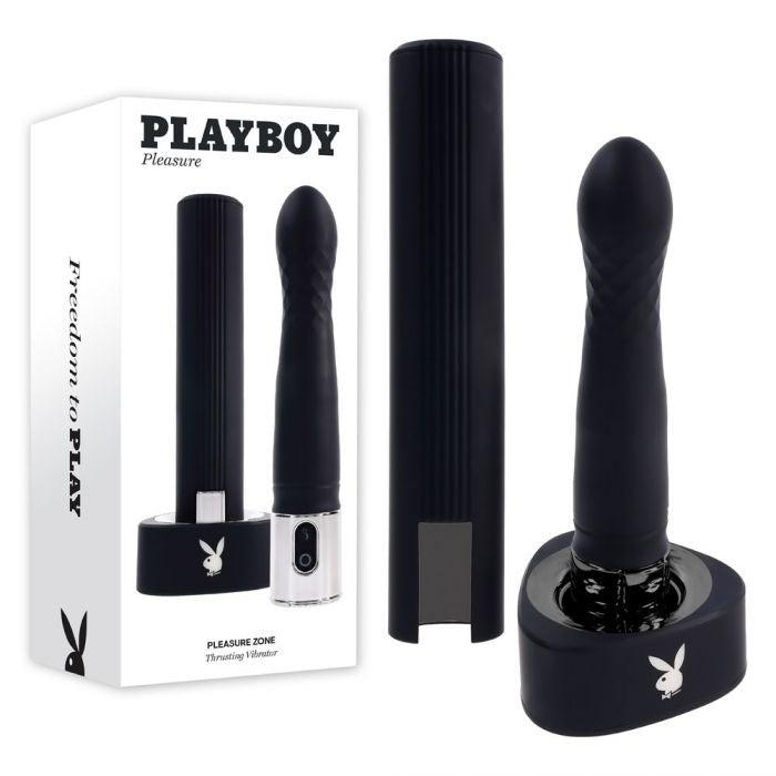 Evolved Playboy Pleasure Pleasure Zone Thrusting Vibrator with Dual Action - - Waterproof Vibrators