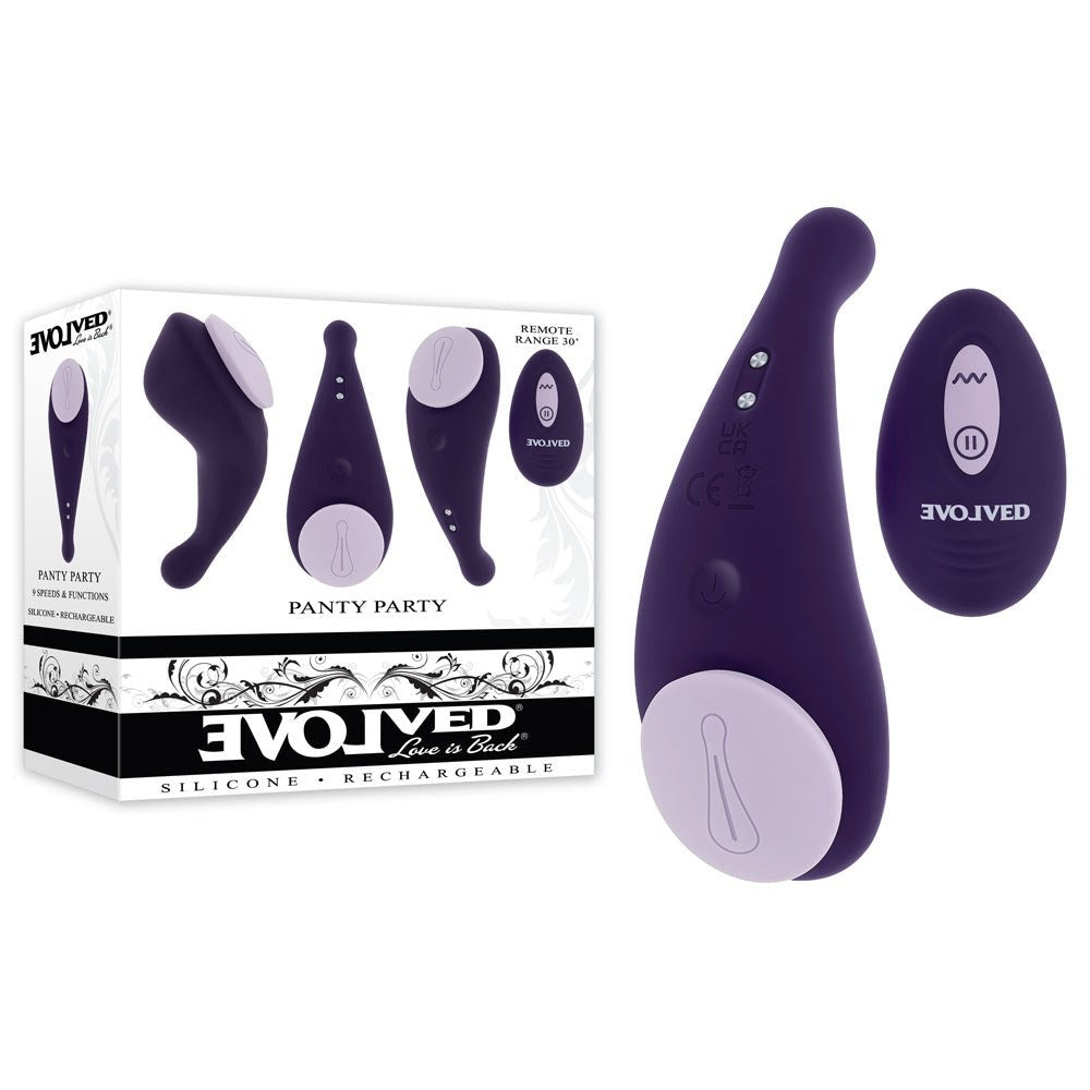 Evolved PANTY PARTY Panty Vibe with Remote Magnetic Clitoral Stimulation - - Remote Control Vibrators
