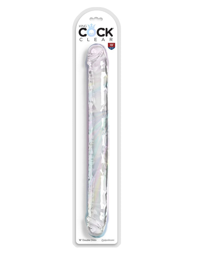 Pipedream Products King Cock 18 Inch Double Ender Realistic Dildo Clear TPE - - Sex Games, Coupons and Tricks