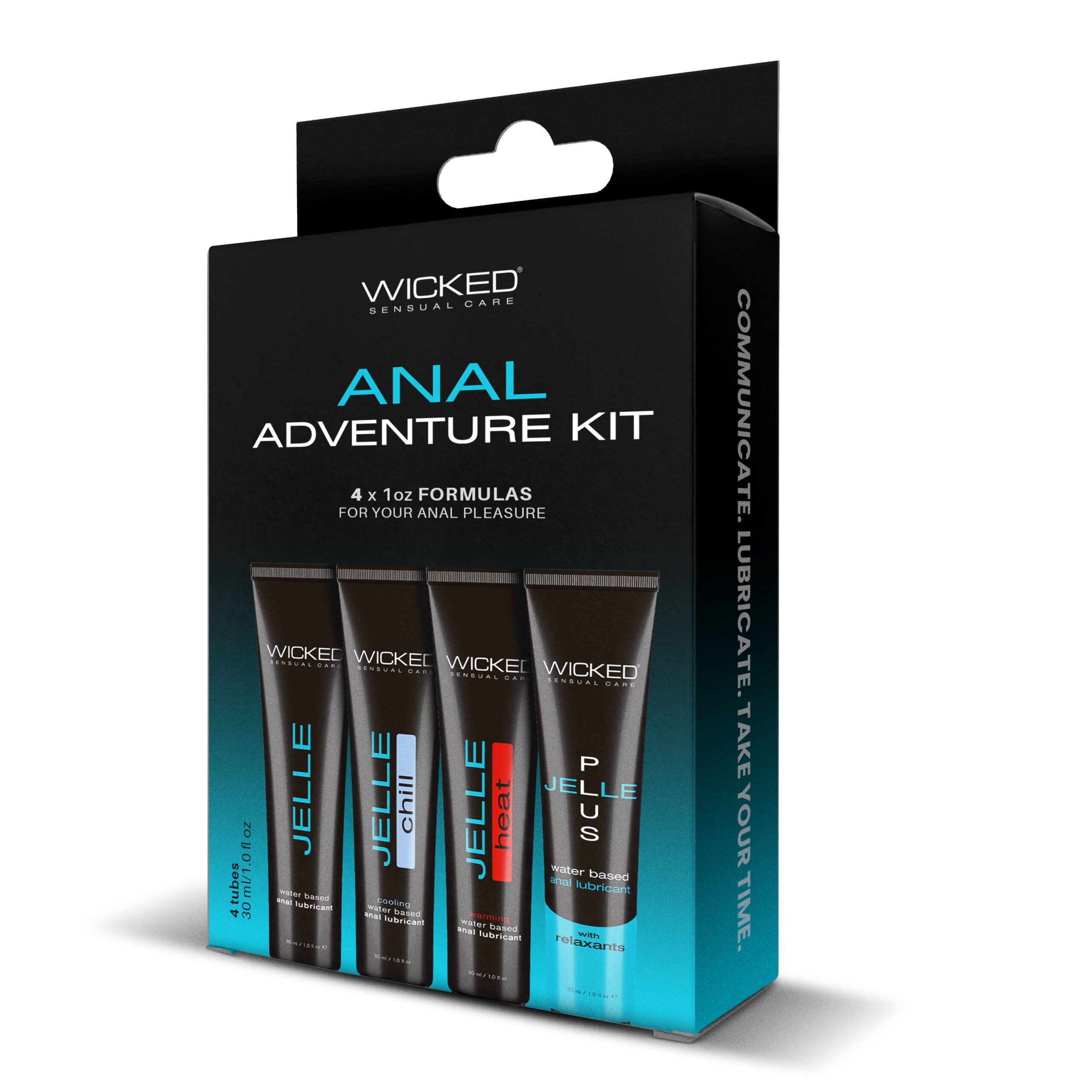 Wicked ANAL ADVENTURE KIT 4 Pack Mixed Jelle Anal Lube 30ml - Anal Lubes