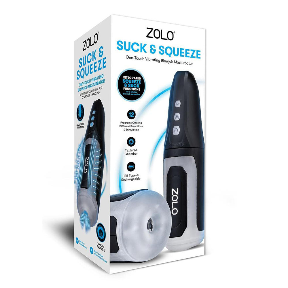 Xgen Zolo Suck and Squeeze Automatic Male Masturbator - - Masturbators and Strokers