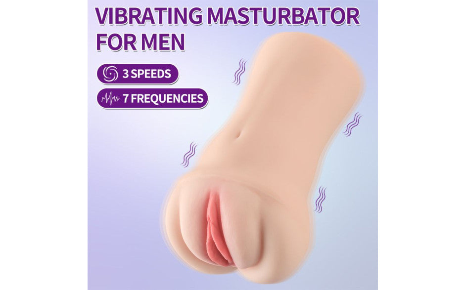 Xise Brenna Dual Density Vibrating Realistic Masturbator - - Masturbators and Strokers