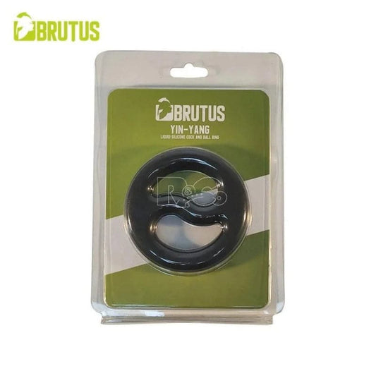 Brutus Yin Yang Silicone Cock and Ball Duo Ring