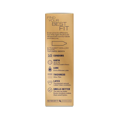 Durex Invisible Wide Fit Condoms 10 Pack - - Condoms