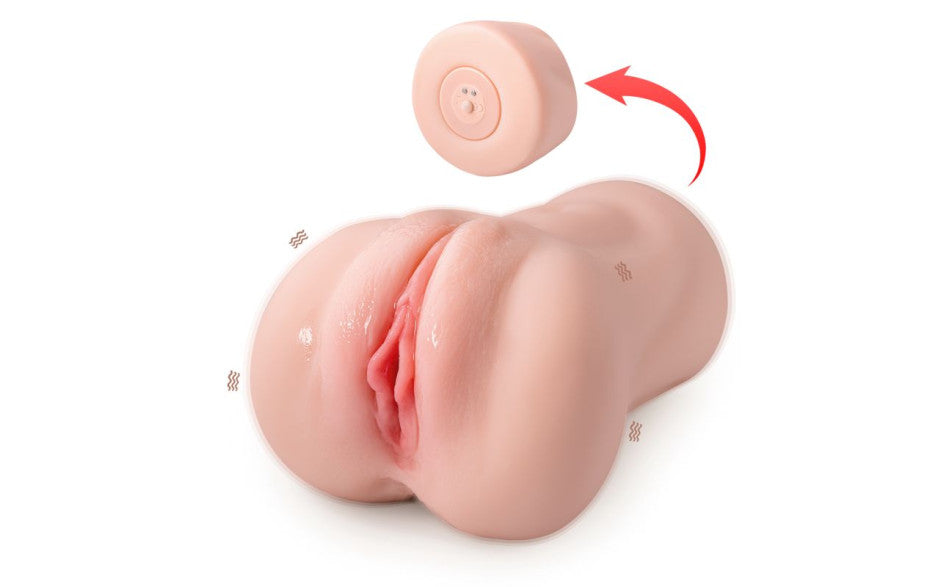 Xise Elaine Realistic Vibrating Sucking Vaginal Masturbator - Flesh - Masturbators and Strokers