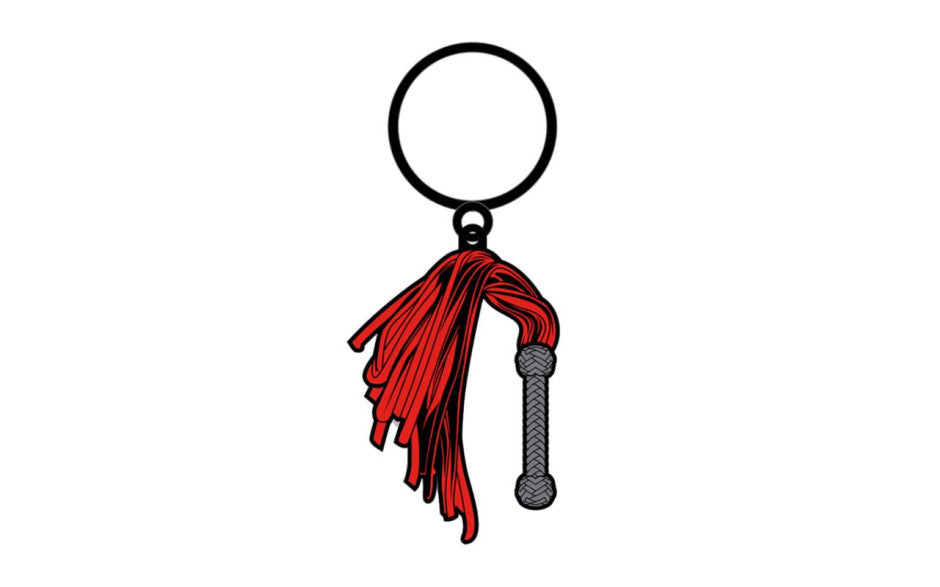 Wood Rocket Bachelorette Party Flogger Keychain - Red - Party Gifts and Novelties