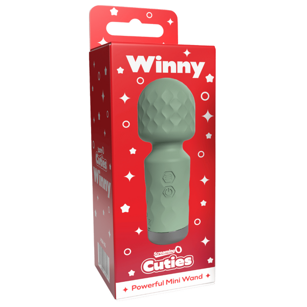 Screaming O Cuties Winny Rechargeable Mini Wand - Green - Body Wands